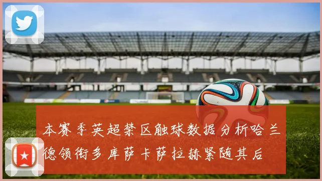 本赛季英超禁区触球数据分析哈兰德领衔多库萨卡萨拉赫紧随其后
